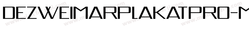 DezWeimarPlakatPro-M字体转换