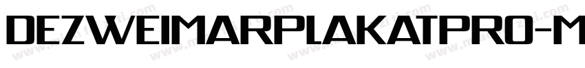 DezWeimarPlakatPro-M字体转换