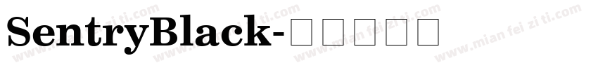 SentryBlack字体转换