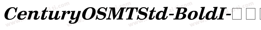 CenturyOSMTStd-BoldI字体转换