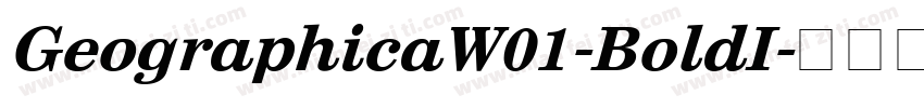 GeographicaW01-BoldI字体转换