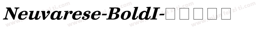 Neuvarese-BoldI字体转换