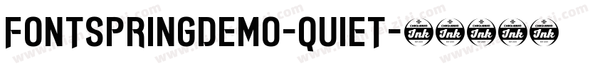 FONTSPRINGDEMO-Quiet字体转换