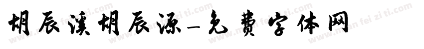 胡辰溪胡辰源字体转换
