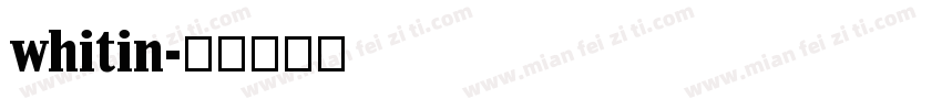 whitin字体转换