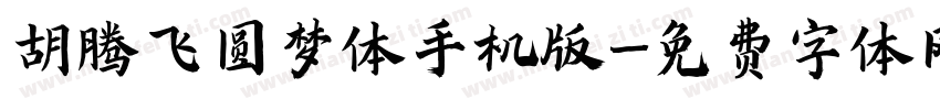 胡腾飞圆梦体手机版字体转换
