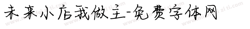 未来小店我做主字体转换