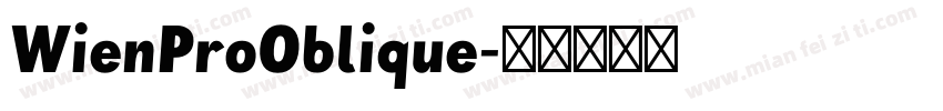 WienProOblique字体转换