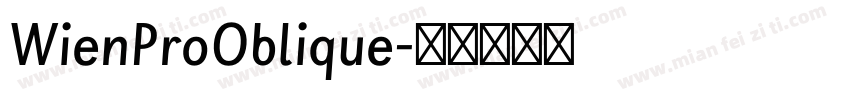 WienProOblique字体转换
