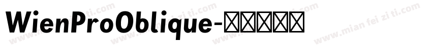 WienProOblique字体转换