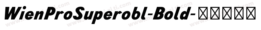 WienProSuperobl-Bold字体转换