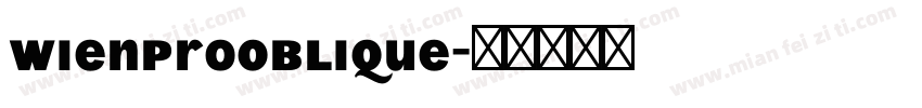 WienProOblique字体转换