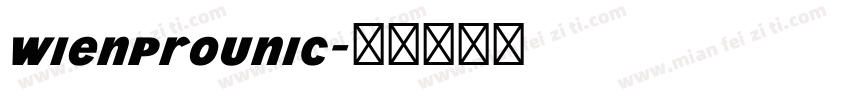 WienProUnic字体转换