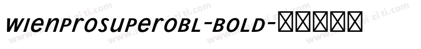 WienProSuperobl-Bold字体转换