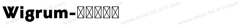 Wigrum字体转换