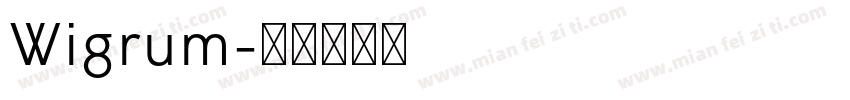 Wigrum字体转换