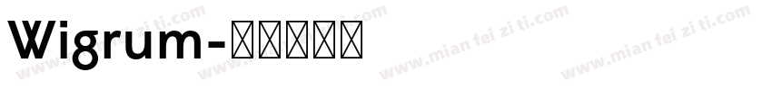 Wigrum字体转换