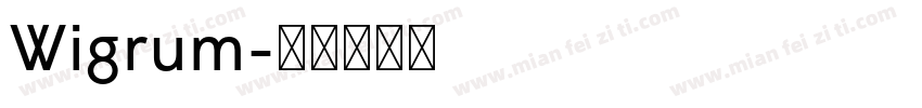 Wigrum字体转换