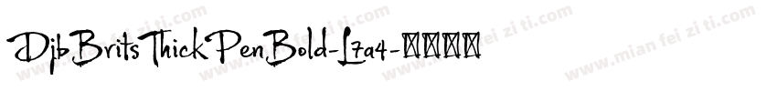 DjbBritsThickPenBold-L7a4字体转换
