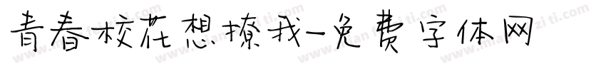 青春校花想撩我字体转换