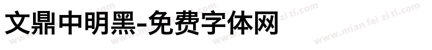文鼎中明黑字体转换