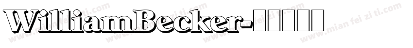 WilliamBecker字体转换