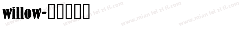 willow字体转换