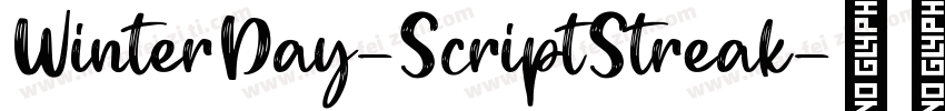 WinterDay-ScriptStreak字体转换