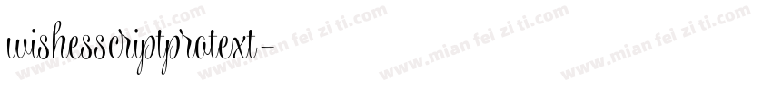 wishesscriptprotext字体转换