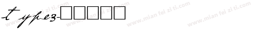 type3字体转换