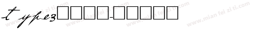 type3字体下载字体转换