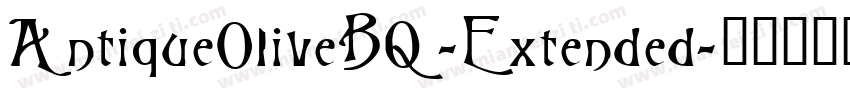 AntiqueOliveBQ-Extended字体转换