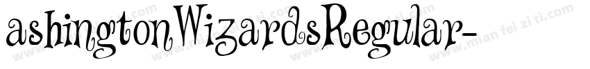ashingtonWizardsRegular字体转换