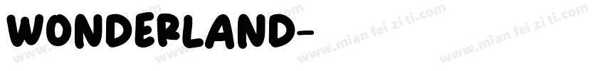 wonderland字体转换