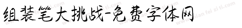 组装笔大挑战字体转换