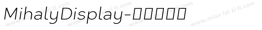 MihalyDisplay字体转换
