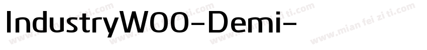 IndustryW00-Demi字体转换