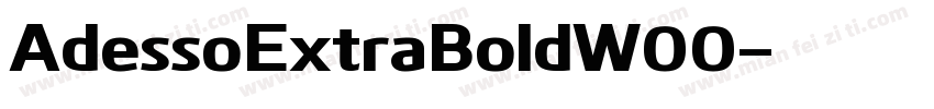 AdessoExtraBoldW00字体转换