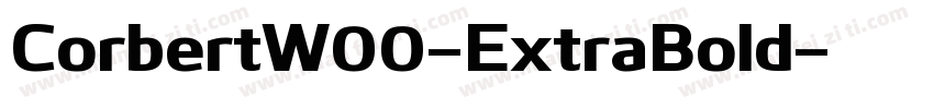 CorbertW00-ExtraBold字体转换