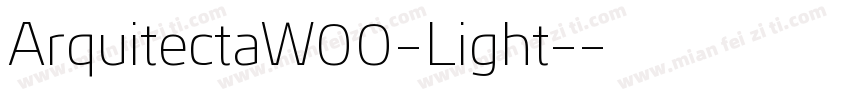 ArquitectaW00-Light-字体转换