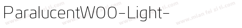 ParalucentW00-Light字体转换