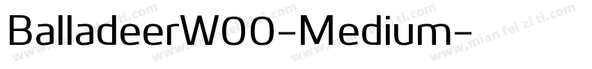 BalladeerW00-Medium字体转换