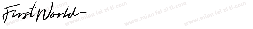 FirstWorld字体转换