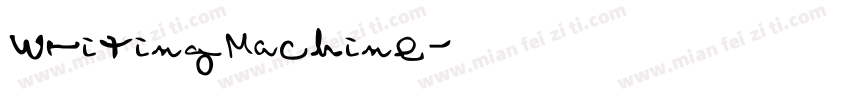 WritingMachine字体转换