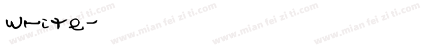 write字体转换