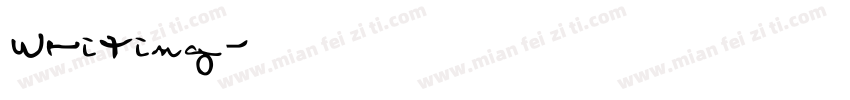 writing字体转换