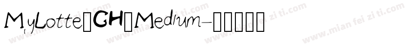 MyLotte_CH_Medium字体转换