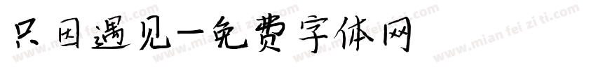 只因遇见字体转换