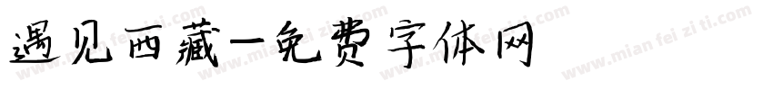 遇见西藏字体转换