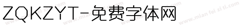 ZQKZYT字体转换